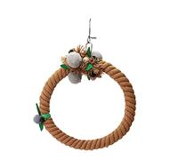 Juguete de perca para colgar loros, cuerda de algodón, juguete para masticar para jaula para cacatúas pequeñas, periquitos, tortolitos, percas de cuerda de algodón, soporte para loros, perca para