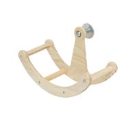 Juguete de perca para pájaros, de inteligencia de madera, 1 unidad interactiva para periquitos mecedores, gimnasio para jaulas de cacatúas, balancín de madera natural, equipo de