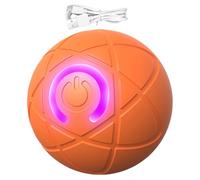 Juguete de perro bola rodante - 2.05 pulgadas bola interactiva de activación táctil | PC TPE bola luminosa USB recargable - juguete inteligente duradero para perros entrenamiento ejercicio casa noche