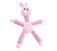 Juguete de perro conejito, juguete con bunny dog , Colorido juguete para remolcadores para perros, Animales de peluche chillidos reutilizables, herramienta de limpieza de dientes de cachorro para an