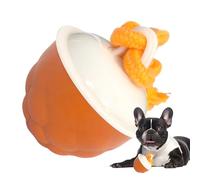 Juguete de perro interactivo genérico, Moving Rolling Ball Dog Toy, Motion Activated Automatic Pet Supplies with Light and Sound for Small, Medium, Large Breeds, and Aggressive Chewers