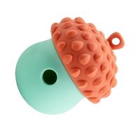 Juguete De Perro Interactivo - Mascotas Para Perros Perros De Silicona 9.5x12.5 Cm | Bocadillo Bola Con Limpieza De Dientes | Delicias Para El Aburrimiento Para El Juego De Entrenamiento De Cachorros