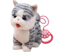 Juguete de Perro Que Ladra con Voz, Cachorro Robótico Realista, Mascota Interactiva con Movimiento para Adultos, Que Lame la Lengua, Ladra, con Sensores Táctiles y Funciones de Canto Cat C