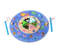 Juguete de pesca magnética, juego de pescado magnético - Juego de aprendizaje de madera educativa,Actividades educativas preescolar Número de aprendizaje de la coordinación mano-del juguete para niños