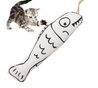 Juguete de pez gato,Juguete de pez gato | Pez de gato interesante con sonajero - Juguete interactivo resistente a las picaduras para gatos, suministros interesantes para mascotas, juguete para mascar