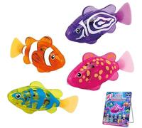 Juguete de pez Robot de natación, Acuario de Piscina de baño Realista eléctrico Interactivo automático, Peces Robot Coloridos interactivos,for Gatos pez robótico Impermeable(8 pcs)