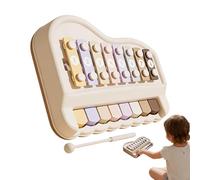 Juguete de piano para niños | Juego de teclado interactivo con 8 teclas de colores, juguete educativo para teclado, para y niñas, familia, , vacaciones, escuela, aula, hogar, interior y