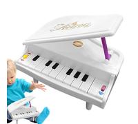 Juguete de piano para niños, juego musical luminoso con iluminación, figura de piano para decoración, para niños, niñas, para vacaciones, cumpleaños, para casa, mesa