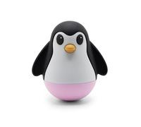 Juguete de pingüino para bebé, color de contraste, base de goma de burbuja