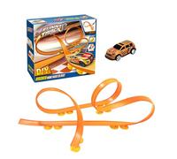Juguete De Pista De Carreras - Coche De Prensa, Juego De Pista Flexible | Divertido Juego De Juegos De Carretera, Pistas De Carreras Para Entretenimiento para, Super Locura Divertido De Navidad De