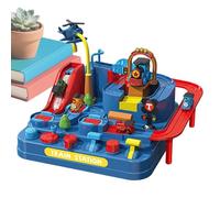 Juguete De Pista De Carreras,Juego De Rampa con Tren Deslizante,Pista De Carreras De Coches con Tema De Navideña | para Jardín De Infancia, Cumpleaños, Hogar, Escuela, Suelo