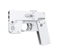 Juguete de pistola de bala suave plegable de forma de teléfono móvil, 2023 Deformación plegable de la carcasa Pistola de juguete eyectando con la organización de la caja del cartucho y las balas