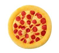 Juguete de pizza de peluche para perros y gatos, diseños de simulación que satisface las necesidades de masticación y para la salud de los dientes, juguete de peluche para perros
