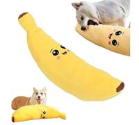 Juguete de plátano calmante de Perros, Juguetes de masticación de Peluche interactivos para Perros, aburrimiento de Pelea de Juguetes para Perros, Menos Solitario, más Feliz, Lavable a máquina y S