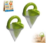 Juguete de Playa con Embudo de Arena, Caja de Arena de plástico ABS, Juguete for derramar, tamiz de Agua, Fabricante de Castillos de llovizna, Juguete de Playa for Escribir con gotero(2 PCS)