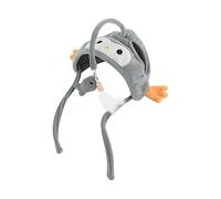 Juguete de plumas de juguete con agujero para las orejas interactivo para gatos de interior, gatito, ejercicio, jugar sombreros solo con agujeros para las orejas, varita de pluma interactiva para