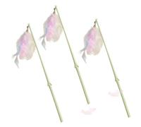 Juguete de Plumas para Gatos, Juguete, Juguetes para Gatos, Caña de Pescar para Gatos, 38 Cm, Mejora del Coeficiente, Divertido, con, maíz Verde