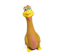 Juguete de Pollo de Látex de Dibujos Animados Que Atrae el Sonido, Lindo Interactivo, Juguete Chirriante para un Juego Seguro (Brown)