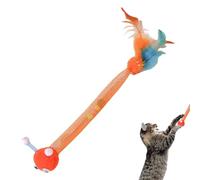 Juguete de primavera tubular para gatos - Juguete teaser de gato con resorte y campanilla, Estimulación física Suministros para gatitos para hacer ejercicio, masticar y jugar en interiores