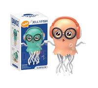 Juguete de pulpo danzante - Juguete arrastrado eléctrico, suministros interactivos para juegos, diseño de sensor táctil inteligente, función de movimiento musical divertida, educativa de alta calidad