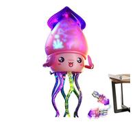 Juguete de pulpo rastrero que avanza - Juego Sensorial Interactivo Automático, Pulpo Rastreador con música y luz - Para familia, jardín, playa, fiesta de cumpleaños, viaje piscina coche