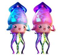 Juguete de Pulpo reptante,Juego Sensorial con Luces Y Música Interactivo - Pulpo Que Se Arrastra con Música y Luces - para Familia Jardín Piscina Playa Cumpleaños Viaje Diversión Recreo Ocio Exterior