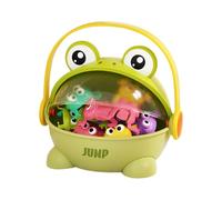 Juguete de rana saltador para niños - Juego de cubo de salto para saltar | Juguete educativo interactivo | Juguete de actividad ABS para padres e hijos para divertirse aprendiendo, entrenamiento de