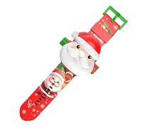 Juguete de Reloj de Proyección, Reloj de Proyección 3D,Reloj digital 3D de Proyección de Santa Claus - Reloj luminoso de Dibujos Animados, Juguete educativo para Niñas