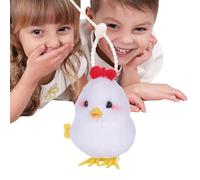 Juguete de relojería - Pollo cargado | Juguetes de pollo para niños | Juguete de cuerda para niños que envuelve juguetes de pollo relleno | Pollos educativos con cuerda | Cargar reloj
