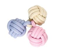 Juguete de remolcador de bola de cuerda de perro, cuerda de bola de remolcador de perro - Bolas de algodón masticables | Bolas de algodón masticables para masticadores Juguetes de cuerda de nudo