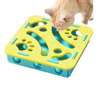 Juguete de rompecabezas para gatos, fieltro para caza en interiores, juguete mental para gatos, divertido juego de enriquecimiento para gatitos, ejercicio, entrenamiento, aburrimiento, comida