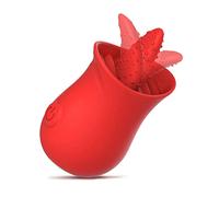Juguete de rosa para mujeres, vibradores de lamer, vibrador de punto G, juguetes sensoriales para adultos, juguete de rosa para mujeres, juguetes sexuales y juegos (D0286-1Rose)