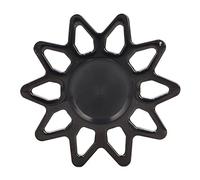 Juguete de rotación de la yema del Dedo Alivio de la ansiedad Juguete de descompresión portátil en Forma de Sol para TDAH Autismo Metal Durable Tamaño pequeño (Black)