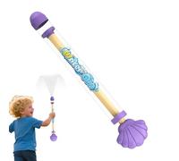Juguete de salpicaduras de agua para niños, pistola de agua de concha, extensible al aire libre, diversión de verano para adultos y niños con función de enfriamiento