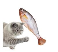 Juguete de Saltador para Gatos - Pescado Que se Mide 150 mAh para Gatos, enriquecimiento eléctrico automático Interactivo para Reducir el aburrimiento, para Juegos Interiores y Exteriores casa