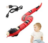 Juguete de serpiente, ABS electrónico, robótico, modelo de detección inteligente de obstáculos, 187 g, innovador juego de broma de control remoto con cola que se mueve para el tiempo de juego