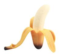 Juguete de simulación de estrés de plátano, juguetes de plástico suave para apretar de 5, 9 pulgadas, lindo juguete para apretar el estrés de frutas, juguetes de alivio portátiles para adultos y niños