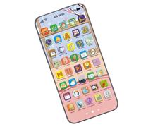 Juguete De Simulación Para Teléfono Móvil: Juguete Educativo Recargable, Teléfono Infantil Simulado, Luces Coloridas, Botones Interactivos | Uso Para Niños Pequeños Preescolar Educación Temprana Jugar