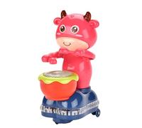 Juguete de Tambor de , Juguete de Musical - Calma el Juguete de - Juguete Interactivo en Forma de calmante, Juguete para Aprender a Gatear con Sonido y luz para los Ancianos