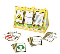 Juguete de tarjeta flash, tarjetas de estudio, 72x paneles interactivos de paneles de carretera Tarjetas flash, Juguete de aprendizaje de educación preescolar, juguete de tráfico educativo para niños