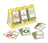 Juguete de tarjeta flash, tarjetas de estudio | 72x Signos de carretera Tarjetas Flash Interactivas Educativas | Juego de reglas de tráfico, juguete de tráfico educativo para niño, niño de más de 3 añ