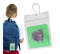 Juguete De Tarjeta Lenticular 3D | Fidget Juguete 3D Lenticular Tarjeta Gato Colgante - Diseño Abstracto Complemento Portátil Complementable Para Movimientos, Escuela