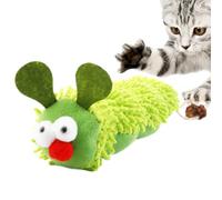 Juguete de tela de hierba gatera para gatos - Peluche de algodón PP suave para masticar con sonido crujiente, diseño interactivo de ardilla | Perfecto para interiores y exteriores, para jugar