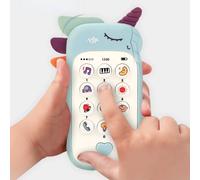 Juguete de teléfono para bebé, sonido musical, juguetes para dormir con mordedor, teléfono de simulación, juguete educativo para edades tempranas, regalos para niños pink