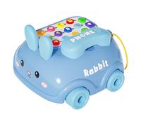 Juguete de teléfono para niños, teléfono falso con ruedas - Juguete telefónico realista y seguro para niños | Juguetes musicales y educativos coloridos Juego creativo de cumpleaños Navidad Ca