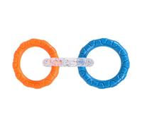 Juguete de tracción para perros, juguetes de remolcador de perros, 3 anillos Juguetes Juguetes para perros, Juego de mordida interactivo, suministros para mascotas, promueve el cuidado de los dientes