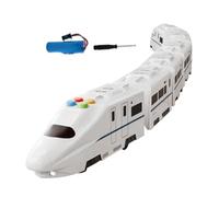 Juguete de Tren eléctrico | Modelo de ferrocarril de Montaje Libre - Tren eléctrico de Alta Velocidad con Luces y música,Regalo para niños y niñas, cumpleaños, Apprentissag
