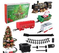 Juguete De Tren Navideño | Coche Eléctrico con Vías | Tren Eléctrico con Luces Y Música,para Niños Cumpleaños Día del Niño Navidad Año Nuevo