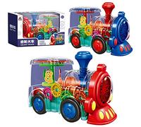 Juguete de Tren para bebé, Juego de Tren Eléctrico con de Movimiento Universal, Regalo para Niños, Juega y Aprende para Niños y Niñas