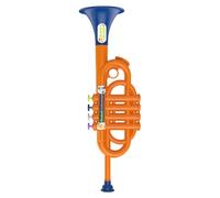 Juguete de Trompeta para niños, Juguete portátil de Instrumentos Musicales Falsos para Principiantes y niños, Juguetes educativos tempranos con 4 Teclas codificadas por Colores para Regalo niño